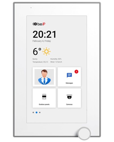AZ-07L WHITE. Монитор IP-видеодомофона цветной. BAS-IP в Казани