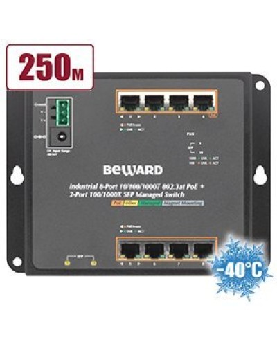 STWP-0802HP. Коммутатор 8-портовый. Beward в Казани
