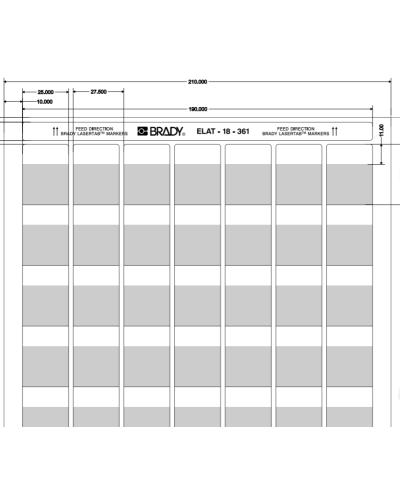 ELAT-18-361-2.5 (уп. 2500 шт.): Этикетка в Казани