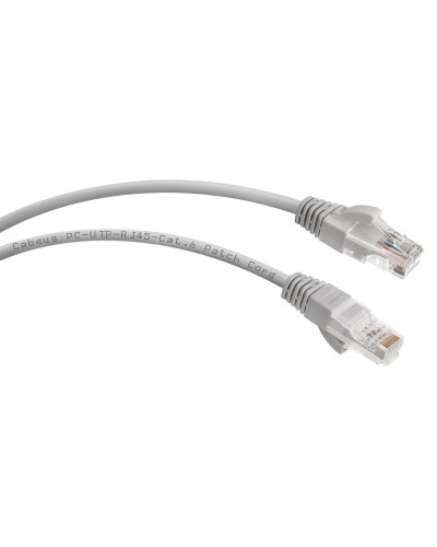 PC-UTP-RJ45-Cat.6-0.5m (7266c), серый. Патч-корд медный. CABEUS в Казани