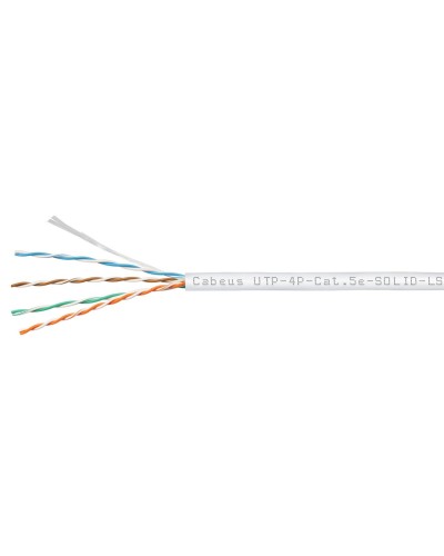 UTP-4P-Cat.5e-SOLID-LSZH-WH (9782c). Кабель «витая пара» (LAN) для структурированных систем связи. CABEUS в Казани