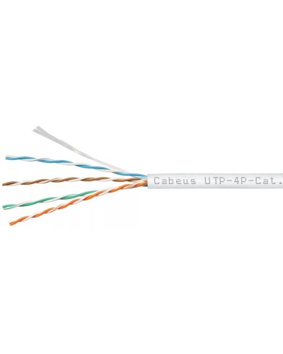 UTP-4P-Cat.5e-SOLID-LSZH-GY (9776c). Кабель «витая пара» (LAN) для структурированных систем связи. CABEUS в Казани