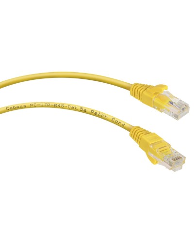 PC-UTP-RJ45-Cat.5e-3m-YL (7683c), желтый. Патч-корд медный. CABEUS в Казани