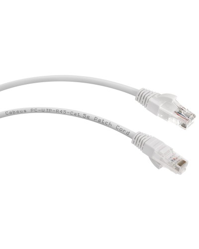PC-UTP-RJ45-Cat.5e-1.5m-WH (7694c), белый. Патч-корд медный. CABEUS в Казани