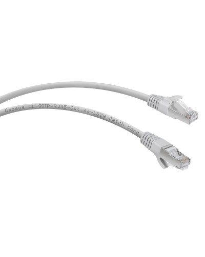 PC-SSTP-RJ45-Cat.6a-10m-LSZH (7906c), серый. Патч-корд медный. CABEUS в Казани