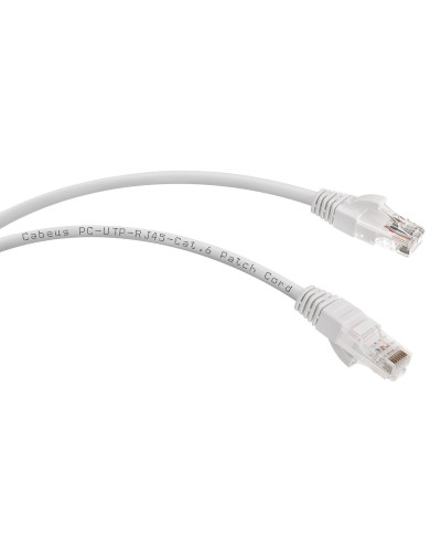 PC-UTP-RJ45-Cat.6-2m-WH (8672c), белый. Патч-корд медный. CABEUS в Казани