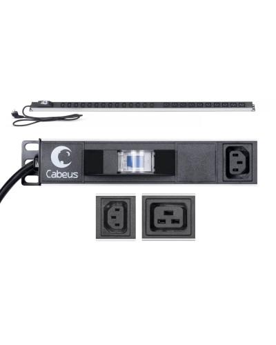 PDU-16-14C13-10C19-B-C14 (9553c). Блок розеток. CABEUS в Казани