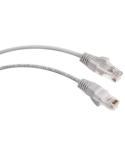 PC-UTP-RJ45-Cat.5e-2m (7213c), серый. Патч-корд медный. CABEUS в Казани