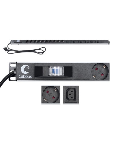 PDU-16-10S-10C13-B (9552c). Блок розеток. CABEUS в Казани