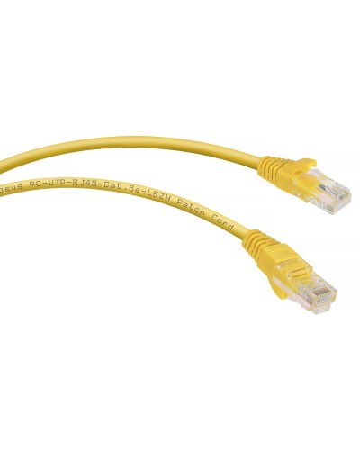 PC-UTP-RJ45-Cat.5e-5m-YL-LSZH (9501c), желтый. Патч-корд медный. CABEUS в Казани