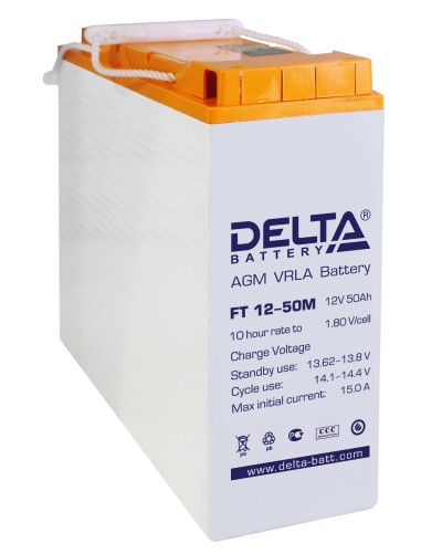 Delta FT 12-50 M. Аккумулятор герметичный свинцово-кислотный. Delta в Казани