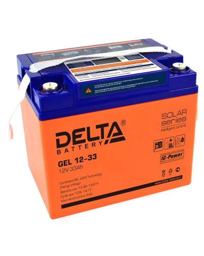 Delta GEL 12-33. Аккумулятор герметичный свинцово-кислотный. Delta в Казани
