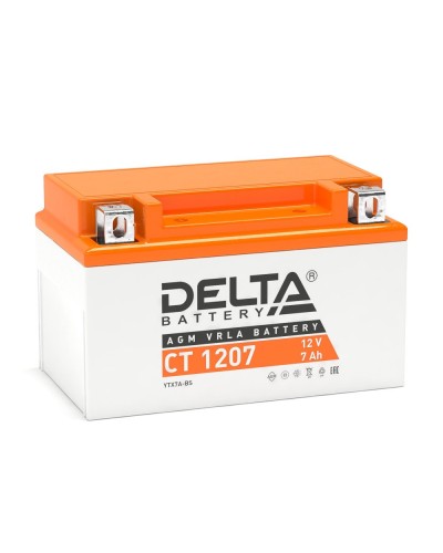 Delta CT 1207. Аккумулятор герметичный свинцово-кислотный стартерный. Delta в Казани