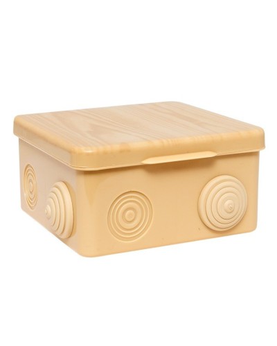 КМР-030-014 с крышкой (100х100х55) светлое дерево IP54 (plc-kmr-030-014-s). Коробка распределительная. EKF в Казани