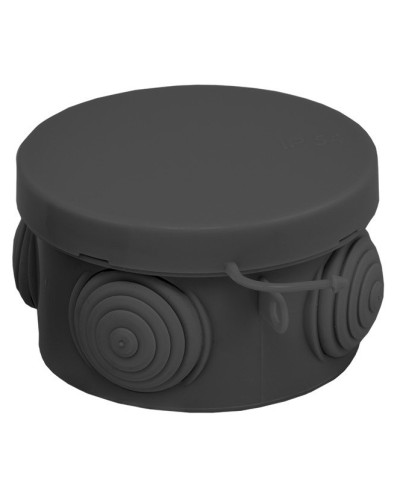 КМР-040-038 с крышкой (65х40) чёрная IP54 (plc-kmr-040-038-b). Коробка распределительная. EKF в Казани