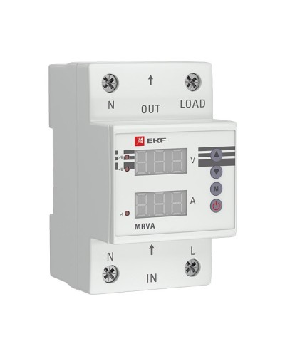 MRVA 50A PROxima (MRVA-50A). Реле напряжения и тока с дисплеем. EKF в Казани