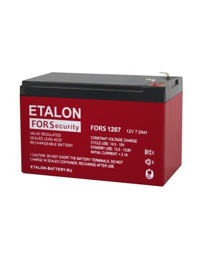 ETALON FORS 1207. Аккумулятор герметичный свинцово-кислотный. ETALON в Казани