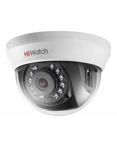 DS-T201(B) (3.6мм). Бюджетная видеокамера мультиформатная купольная. HiWatch в Казани