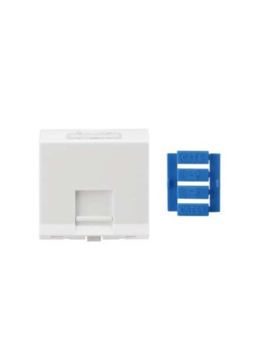 SIP3A-1K-M45-45. Вставка угловая 45x45 для 1 модуля Кeystone Jack, со шторками. Hyperline в Казани