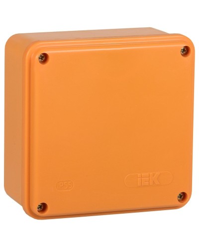 Коробка распаячная огнестойкая ПС 100х100х50 6P 6мм² IP44 гладкие стенки (UKF20-100-100-050-6-6-09). Коробка распаячная огнестойкая безгалогенная (HF). IEK в Казани