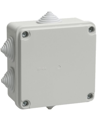 Коробка распаячная КМ41233 100х100х50 открытой проводки IP44 6 гермовводов серая (UKO11-100-100-050-K41-44). Коробка распаячная безгалогенная (HF). IEK в Казани