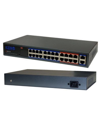 KN-SW2402POE+. Коммутатор с питанием по PoE. KENO в Казани