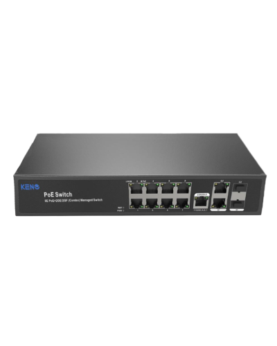 KN-SW802SFP/M2. Коммутатор с питанием по PoE. KENO в Казани