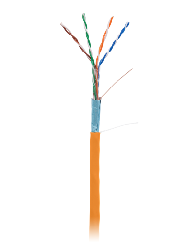 F/UTP 4pair, Cat5e, In, LSZH (EC-UF004-5E-LSZH-OR). Кабель «витая пара» (LAN) для структурированных систем связи. NETLAN в Казани