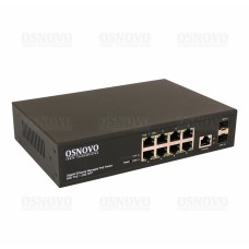 SW-80802/L(150W). Коммутатор Gigabit Ethernet на 8 портов. OSNOVO