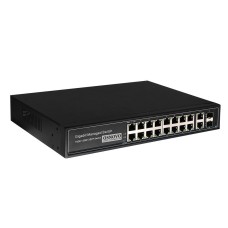 SW-8182/L(300W). Коммутатор 16-портовый  Gigabit Ethernet с PoE. OSNOVO