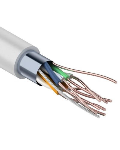 F/UTP Light, CAT 5, PVC, 4PR, 26AWG, омедненный INDOOR, SOLID, серый, 305м, PROconnect (01-0148-3). Кабель «витая пара» (LAN) для структурированных систем связи. PROCONNECT в Казани