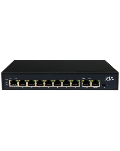 RVi-1NS08F-2T (1G). Коммутатор с питанием по PoE. RVi в Казани
