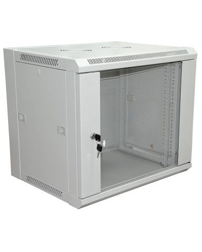Шкаф телекоммуникационный 19 настенный 12U 600х600х635 мм (ШхГхВ)- передняя дверь стекло, боковые стенки съемные (разобранный) RAL 7035 (04-2222). Шкаф телекоммуникационный 19 настенный 12U. Rexant в Казани