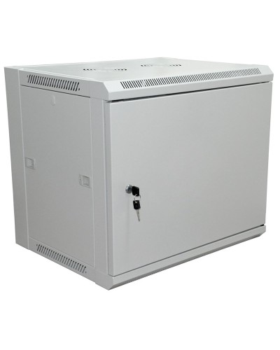 Шкаф телекоммуникационный 19 настенный 6U 600×450×370 мм (ШxГxВ) - передняя дверь металл, боковые стенки съемные (разобранный), RAL 7035 (04-2210). Шкаф телекоммуникационный 19 настенный 6U. Rexant в Казани