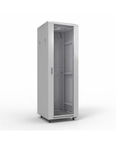 Шкаф телекоммуникационный 19 напольный 42U 600х800 мм, передняя дверь стекло, задняя дверь металл, RAL 7035 (состоит из 3 частей) (04-2306). Шкаф телекоммуникационный 19 напольный 42U. Rexant в Казани