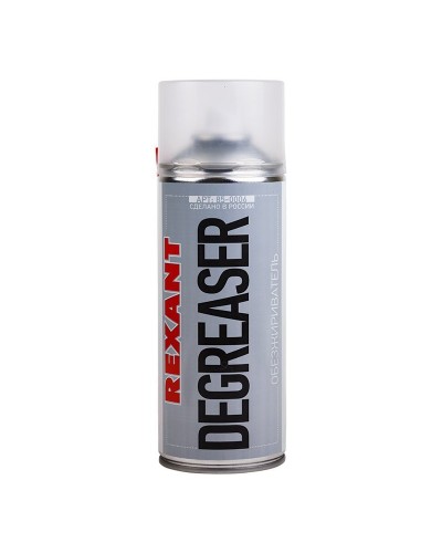 Очиститель обезжириватель DEGREASER, REXANT, 400 мл, аэрозоль (85-0006): Баллон с очистителем в Казани
