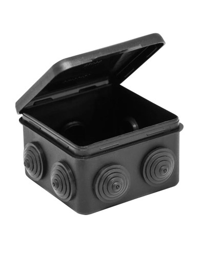 Коробка TYCO ОП 80х80х50мм откидная крышка УХЛ1 IP54 черный (67040МЧ). Коробка распределительная. RuVinil в Казани