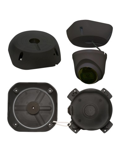 МК-4 PRO (цвет черный). Монтажная коробка для крепления уличных видеокамер. SLT в Казани
