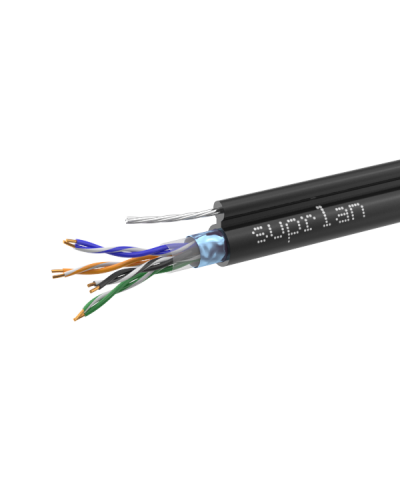 FTP Cat.5e 4x2xAWG24 Cu PE Outdoor T-FG8 (трос) Median (01-1035-1). Кабель «витая пара» (LAN) для структурированных систем связи. SUPRLAN в Казани