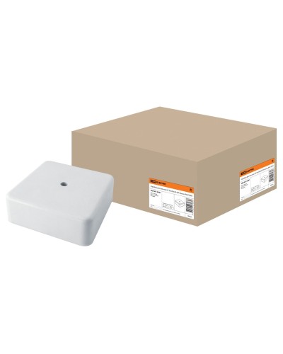 Коробка КР 50х50х20 ОП белая, IP40 (SQ1401-0201). Распаячная коробка. TDM ЕLECTRIC в Казани
