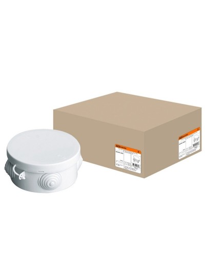 Коробка ОП D85х40мм, крышка, IP54, 4вх. (SQ1401-0102). Распаячная коробка. TDM ЕLECTRIC в Казани