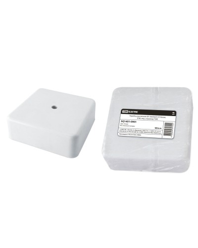Коробка КР 50х50х20 ОП белая, IP40 (SQ1401-0901). Распаячная коробка. TDM ЕLECTRIC в Казани