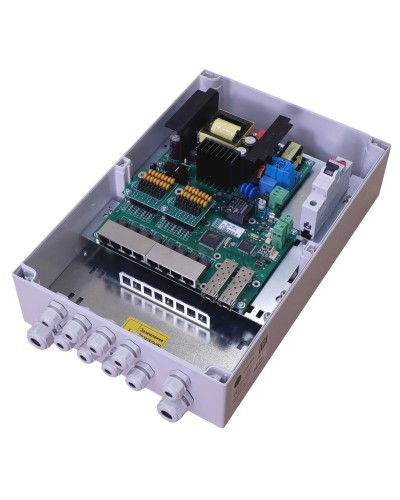 TFortis PSW-2G8F+. Коммутатор для подключения 8 камер. TFortis в Казани