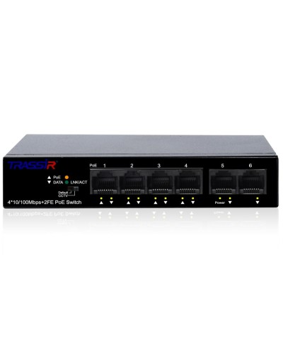 TR-NS1106-60-4POE. Коммутатор с PoE. Trassir в Казани