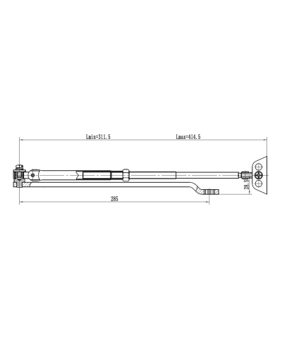 Рычаг-503 LONG. Рычаг удлиненный для доводчиков. VIZIT в Казани