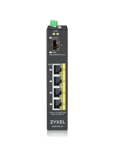 RGS100-5P-ZZ0101F. Промышленный PoE+ коммутатор. ZYXEL в Казани