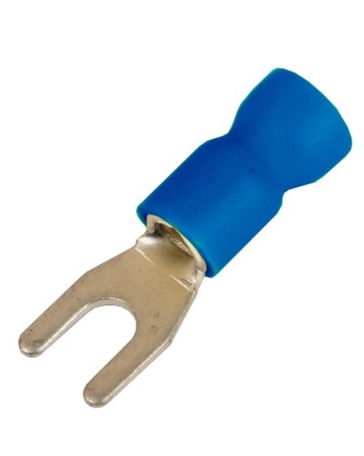 Наконечник вилочный НВИ 1,5-2,5 М6 (D6,4мм) (100 шт) (2B16P-EE-PVC). Наконечник вилочный с изолированным фланцем ПВХ. ДКС в Казани