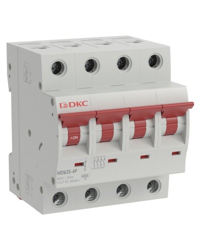 YON max MD63S 4P 50А 4,5кА C (MD63S-4PC50). Автоматический выключатель. ДКС в Казани