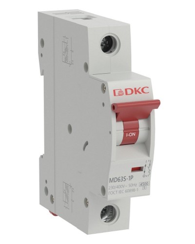 YON max MD63S 1P 6А 4,5кА C (MD63S-1PC6). Автоматический выключатель. ДКС в Казани