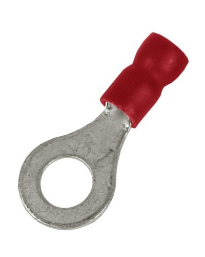 Наконечник НКИ 0,25-1,5 М8 (D8,4мм) с отверстием под винт (100 шт) (2A8P-EE-PVC). Наконечник с отверстием под винт и изолированным фланцем ПВХ. ДКС в Казани